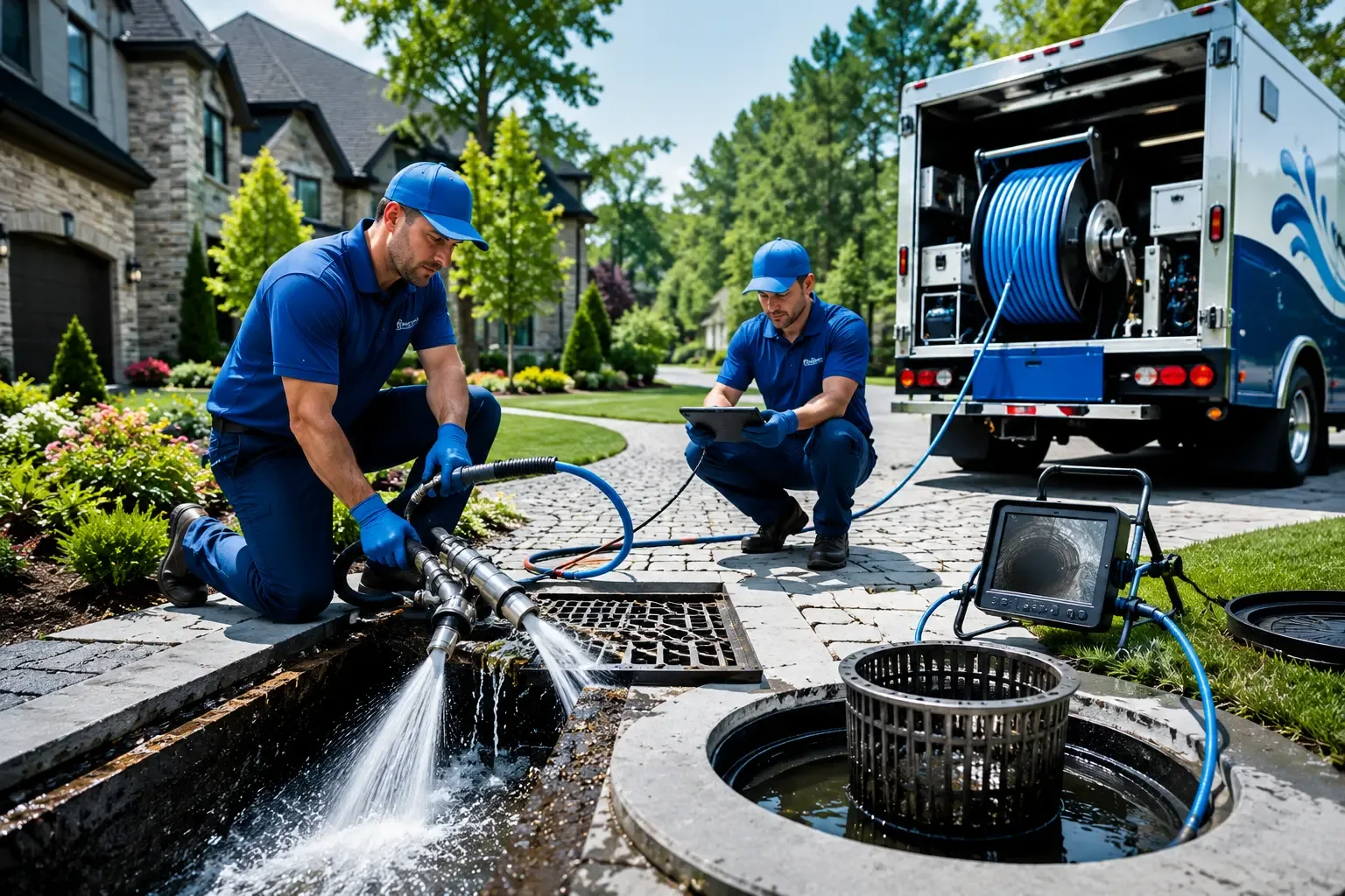Local outdoor drain cleaning professionals in Bergheim, TX