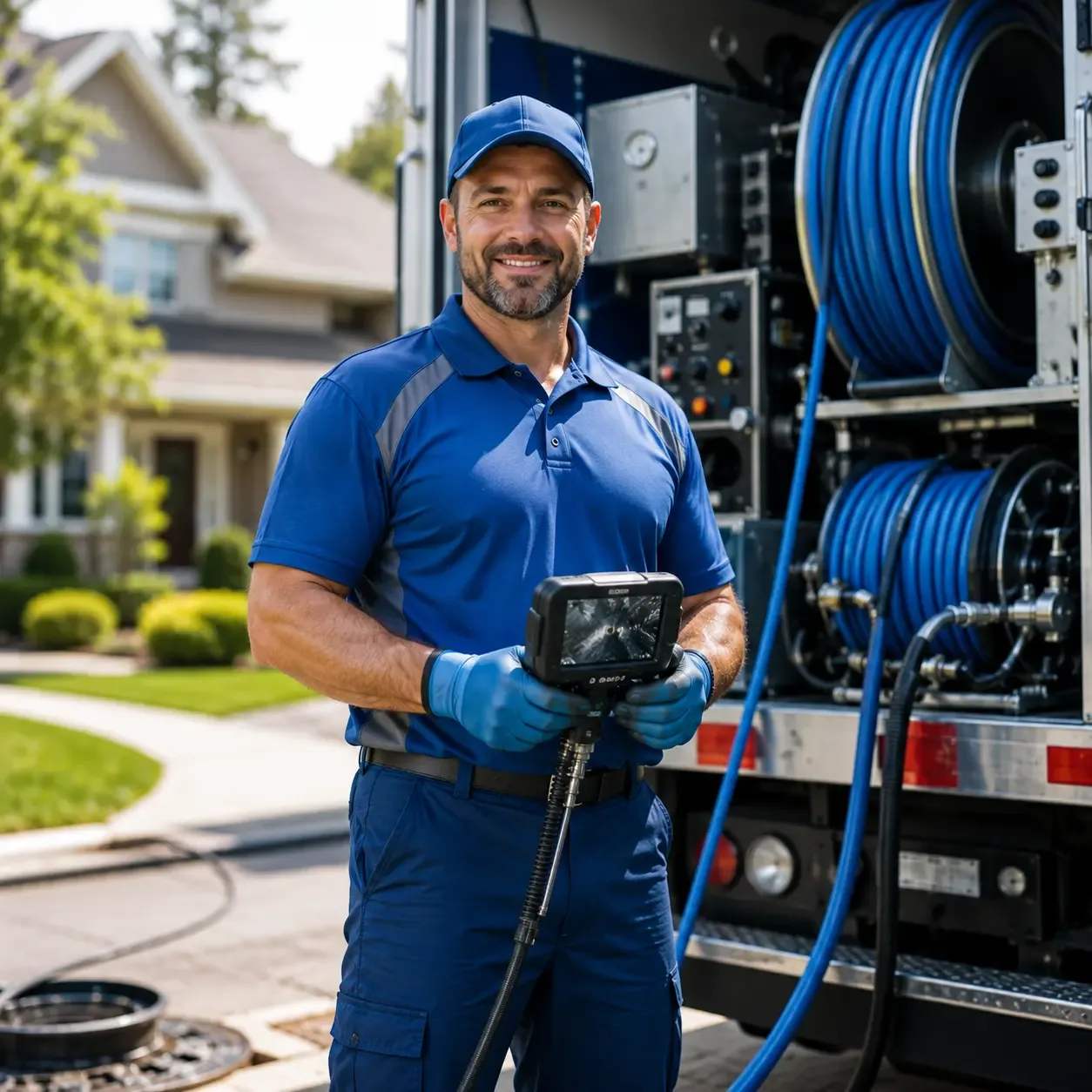 Local outdoor drain cleaning specialists in Bergheim, TX